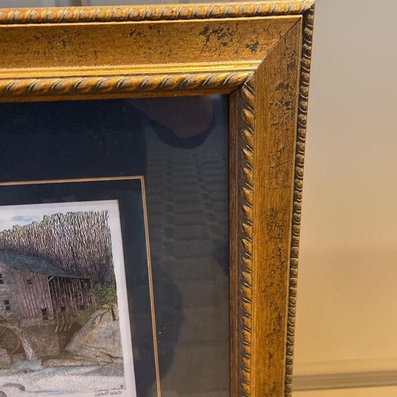 Framed Drawings SC & WV Mills - Farmhouse Barns Cottage Western Country Decor - Picture 7 of 9